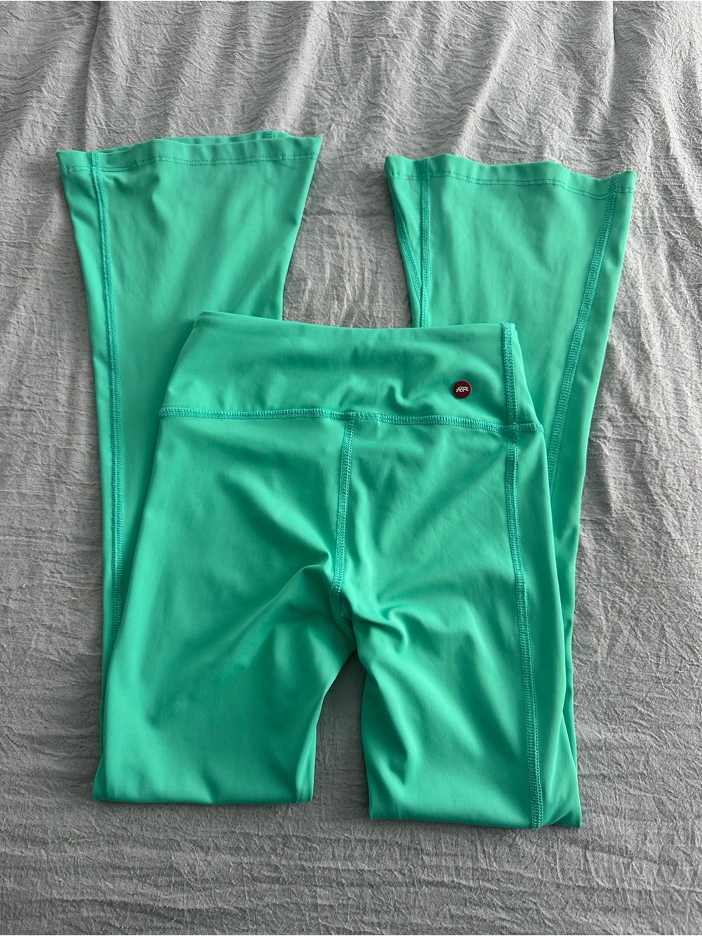 Tiger Friday Teal Aqua Green Dance Flare Leggings Kids